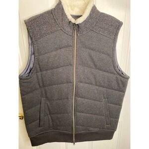 Rorie Whelan Men's Sweater Vest Zip Front Quilted Large NWOTs